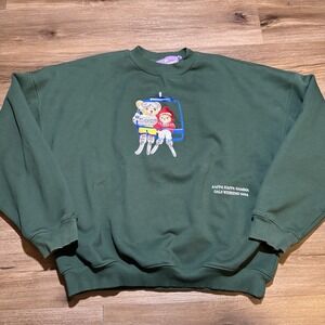 Mitch Flippo KKG Womens Sweatshirt LARGE Green Sorority Kappa Kappa Gamma Bears